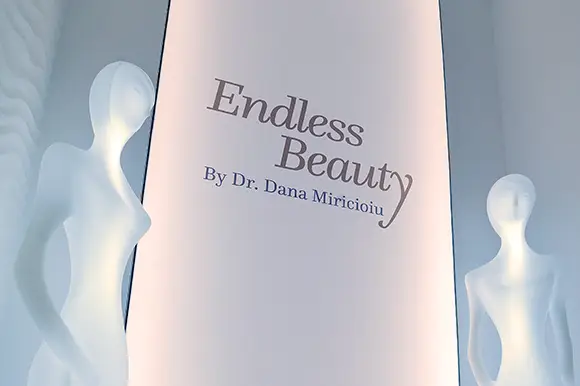 Intrarea unei clinici primitoare și frumos luminate